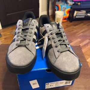 adidas Men's Gray and Black Athletic Shoes